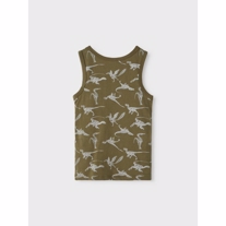 NAME IT 2-Pak Dino Tanktops Olive Night